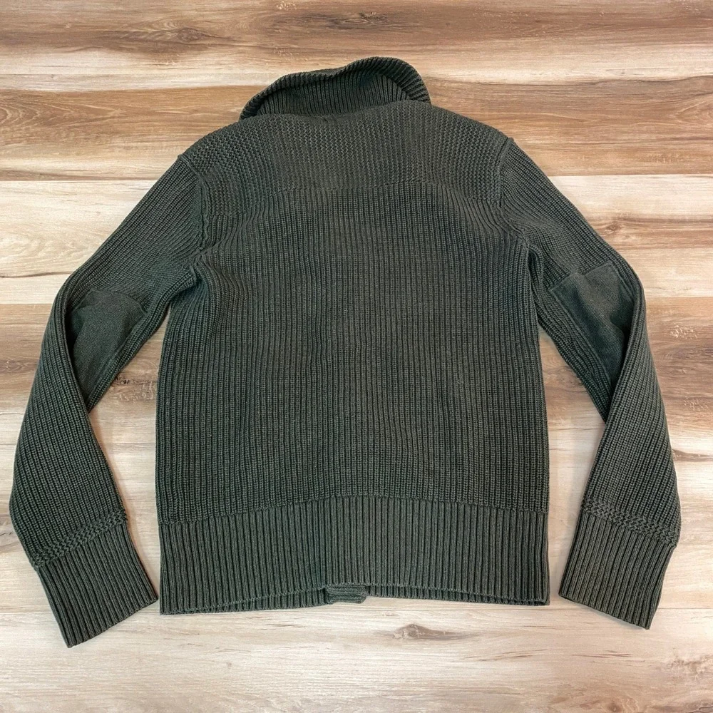 Banana Republic Olive Green Shawl Collar Cardigan Sweater